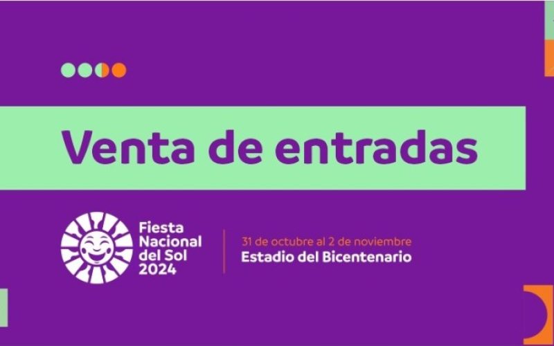 Arrancó la venta de entradas para la Fiesta Nacional del Sol