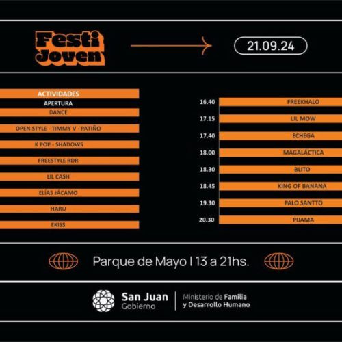 FestiJoven presenta la grilla con los horarios de los artistas que actuarán